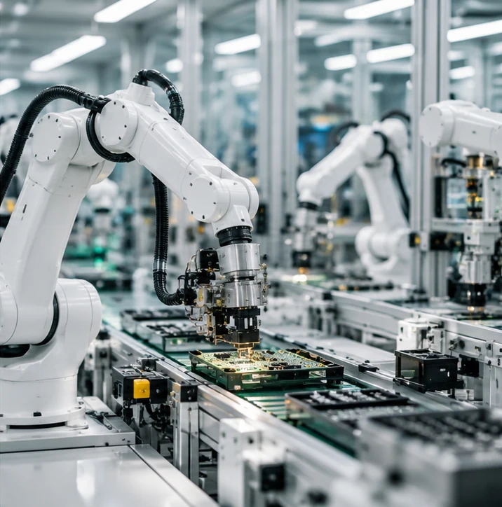 Robotic advanced manufacturing line
