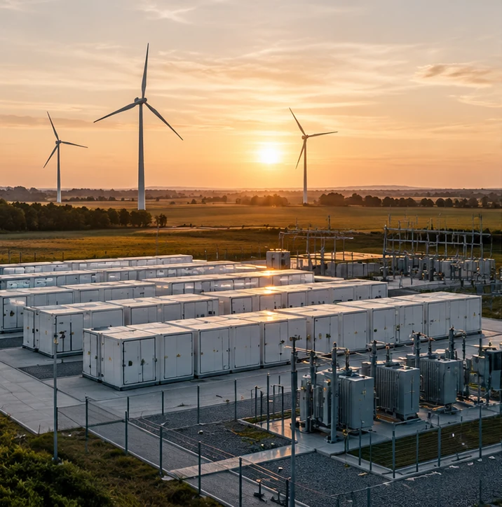 Battery storage and renewable energy infrastructure